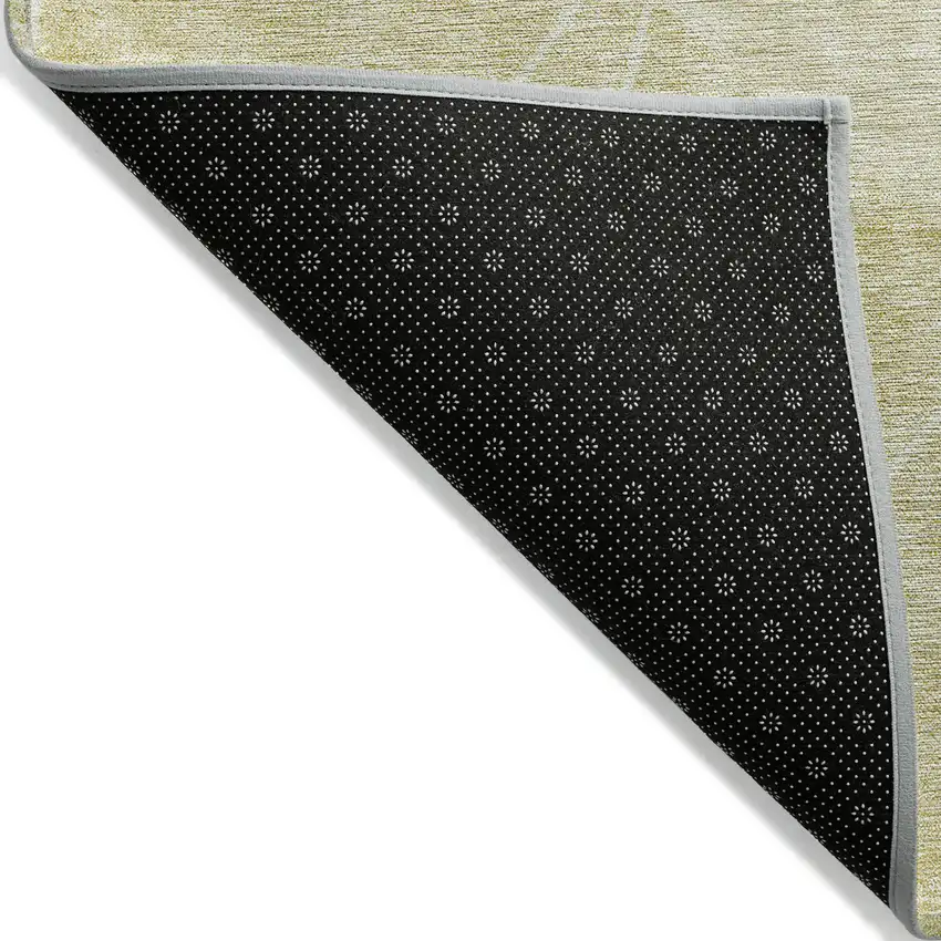Wheat Gold And Ivory Geometric Washable Indoor Outdoor Area Rug Photo 2
