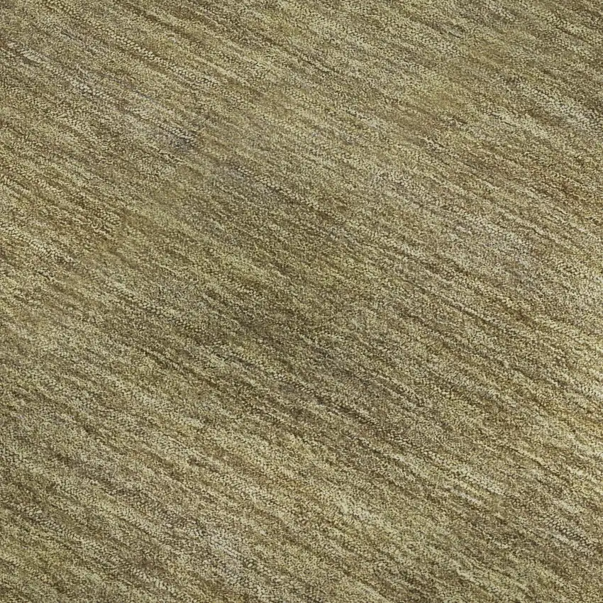 Wheat Gold And Linen Striped Washable Area Rug With UV Protection Photo 3