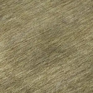 Photo of Wheat Gold And Linen Striped Washable Area Rug With UV Protection