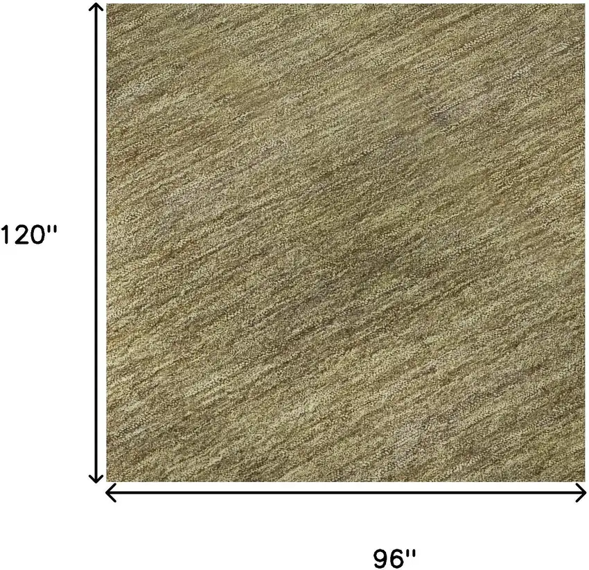 Wheat Gold And Linen Striped Washable Area Rug With UV Protection Photo 9