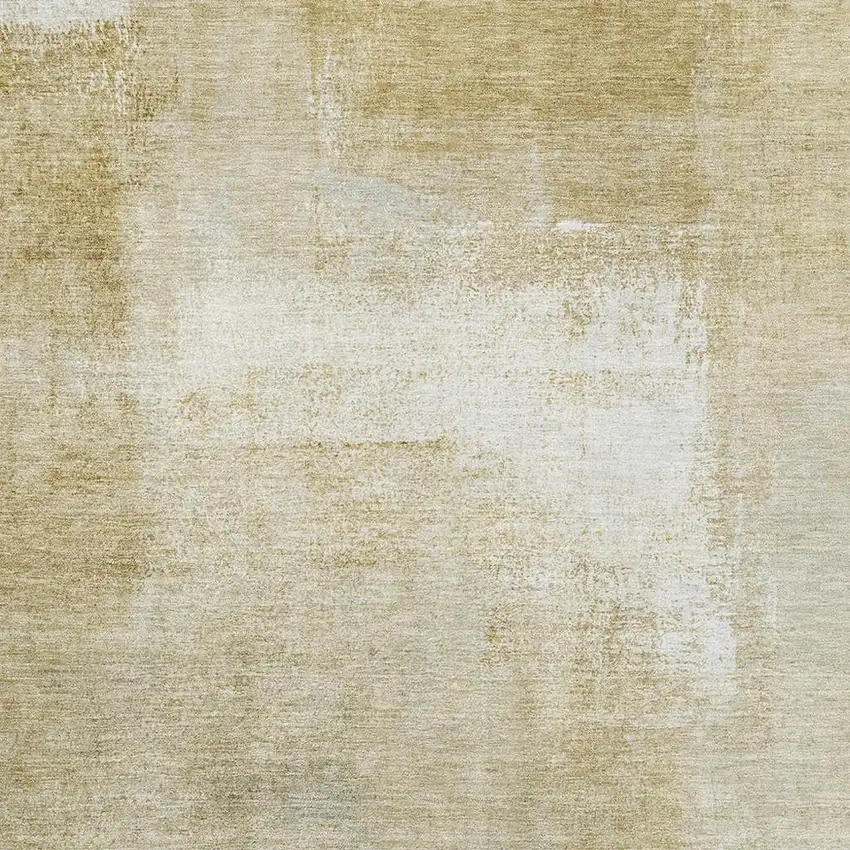 Wheat Ivory And Beige Striped Washable Area Rug With UV Protection Photo 2