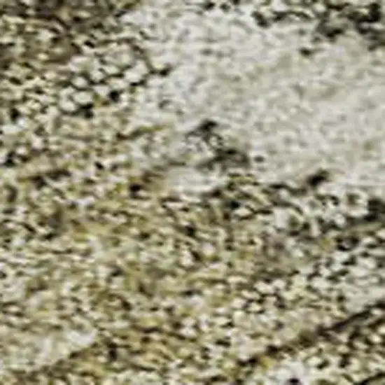 Wheat Ivory And Taupe Abstract Washable Area Rug With UV Protection Photo 2