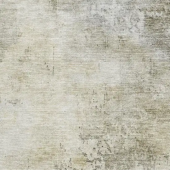 Wheat Ivory And Taupe Abstract Washable Area Rug With UV Protection Photo 4