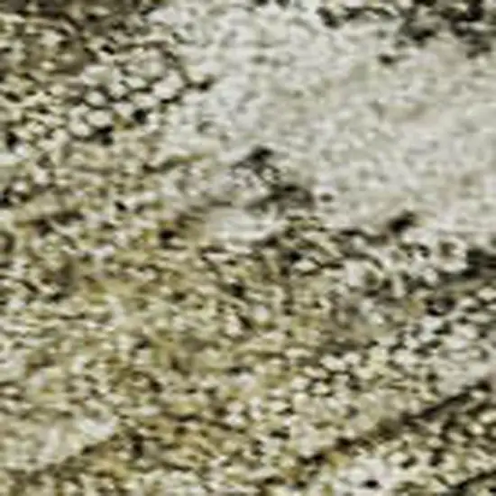 Wheat Ivory And Taupe Abstract Washable Area Rug With UV Protection Photo 2