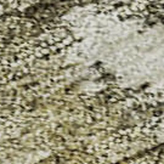 Wheat Ivory And Taupe Abstract Washable Area Rug With UV Protection Photo 2