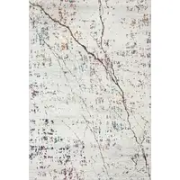Photo of White Abstract Marble Area Rug