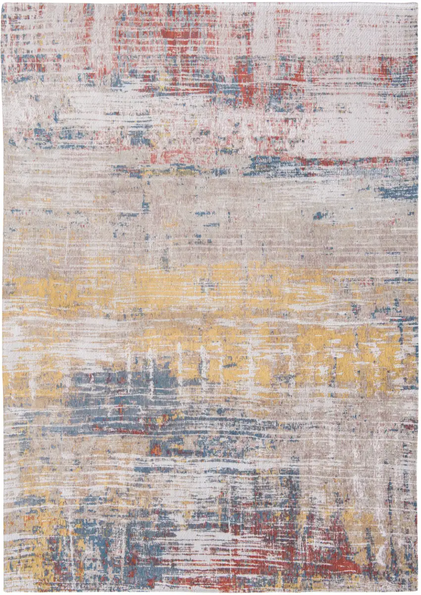 White Abstract Non Skid Area Rug Photo 2