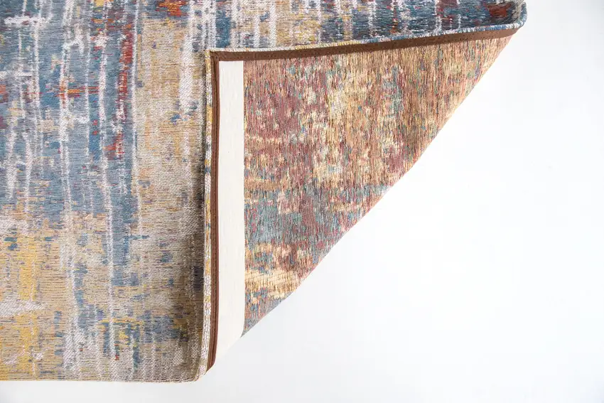 White Abstract Non Skid Area Rug Photo 4