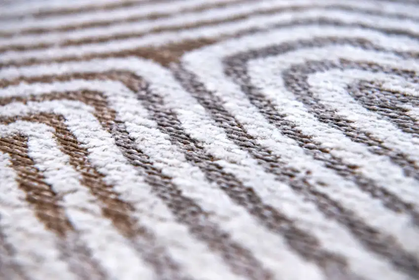 White Abstract Non Skid Area Rug Photo 5