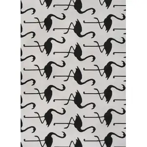 Photo of White And Black Animal Print Indoor Outdoor Area Rug