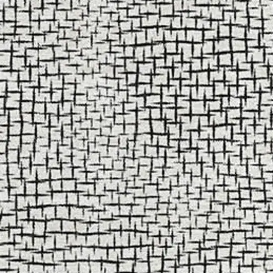 White And Black Geometric Washable Area Rug With UV Protection Photo 2