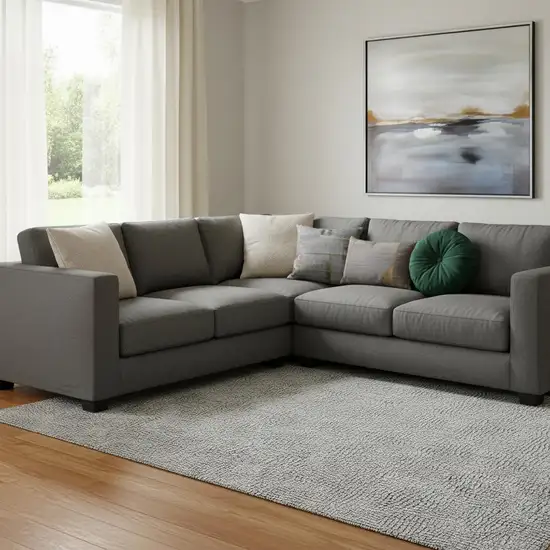 White And Black Geometric Washable Area Rug With UV Protection Photo 2