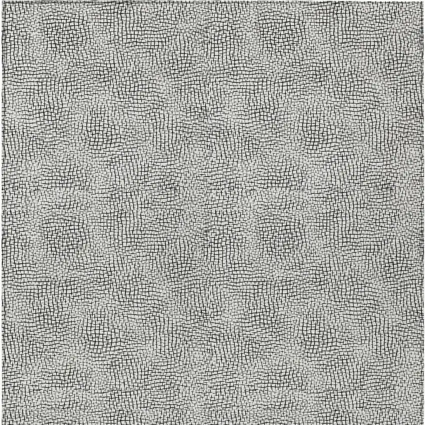White And Black Geometric Washable Indoor Outdoor Area Rug Photo 5