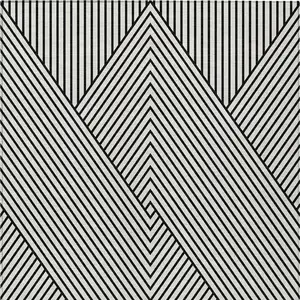 Photo of White And Black Geometric Washable Indoor Outdoor Area Rug