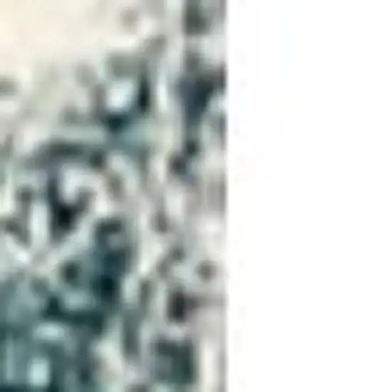 13' Blue And White Abstract Shag Runner Rug Photo 3