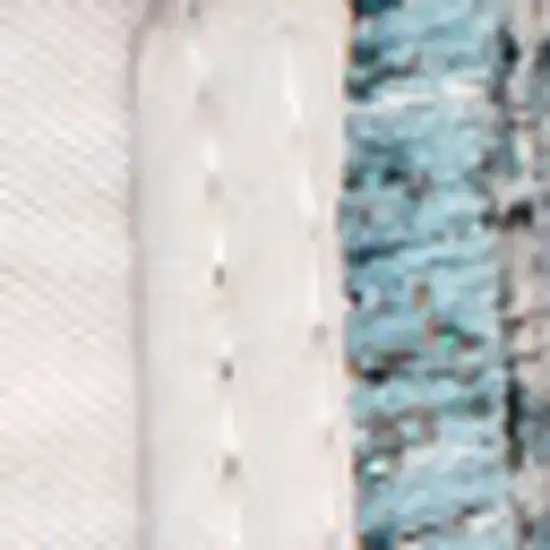 White And Blue Abstract Washable Area Rug With UV Protection Photo 7