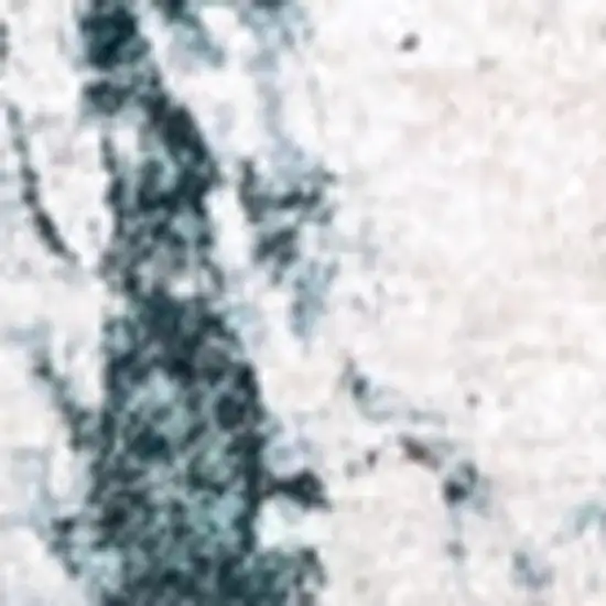 White And Blue Abstract Washable Area Rug With UV Protection Photo 3