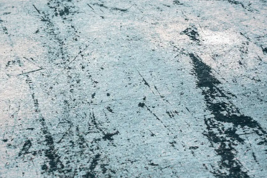 White And Blue Abstract Washable Area Rug With UV Protection Photo 7