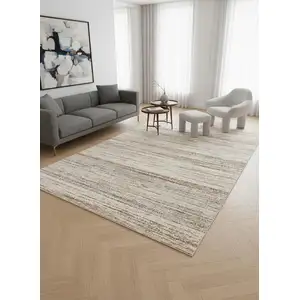 Photo of White And Orange Abstract Area Rug
