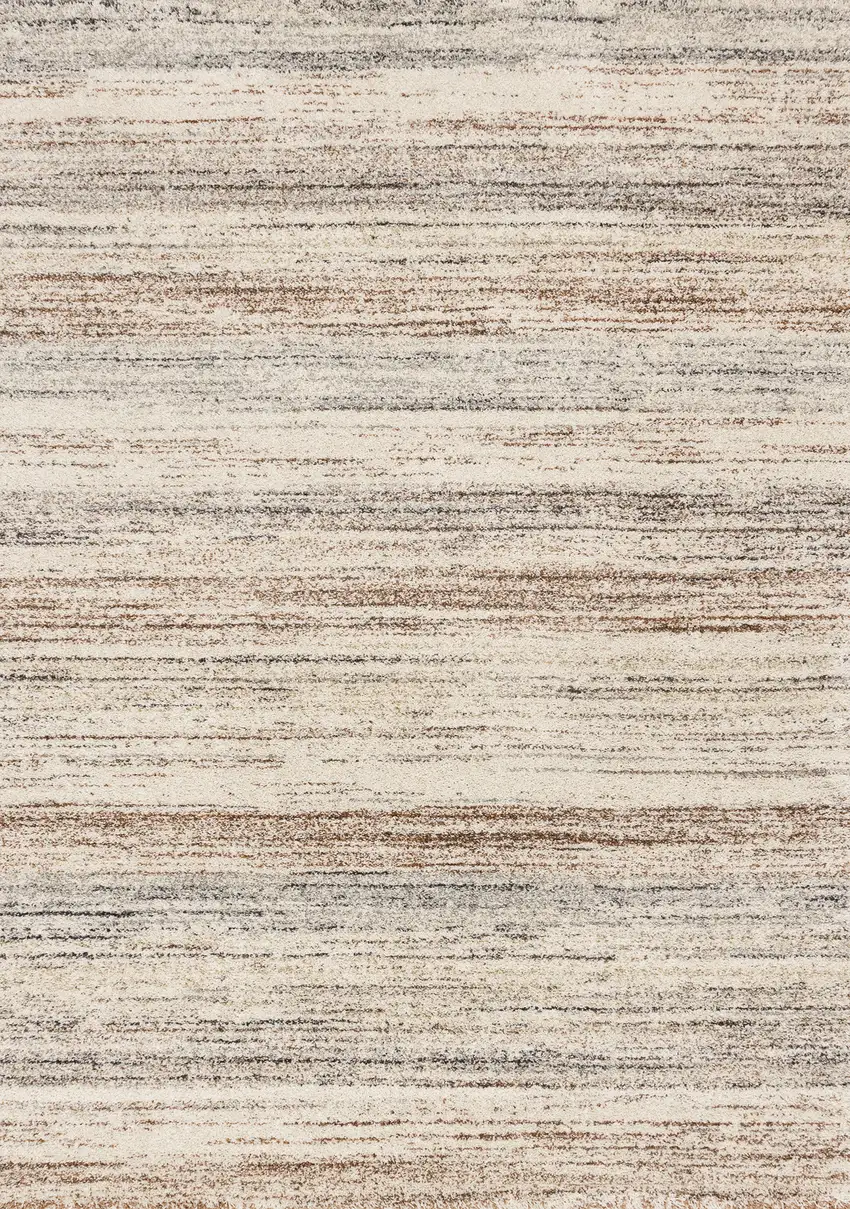 White And Orange Abstract Area Rug Photo 2