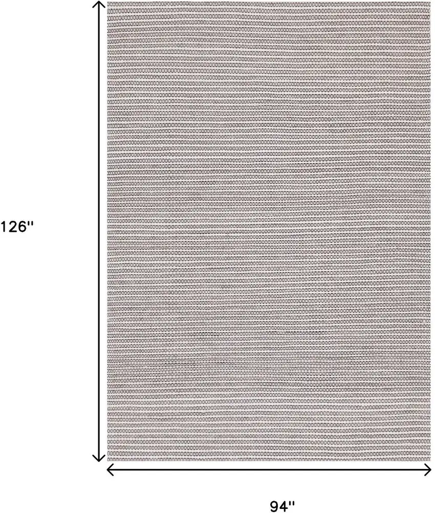 White And Taupe Striped Hand Woven Area Rug Photo 3