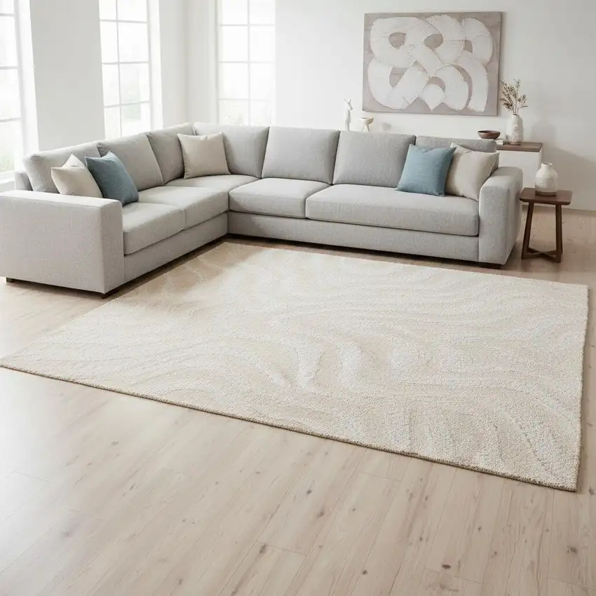 White Area Rug Photo 1