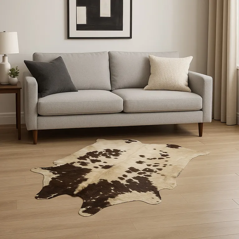 White Chocolate Cowhide  Rug Photo 1