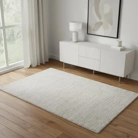 White Flatweave Area Rug Photo 2