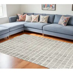 Photo of White Geometric Area Rug