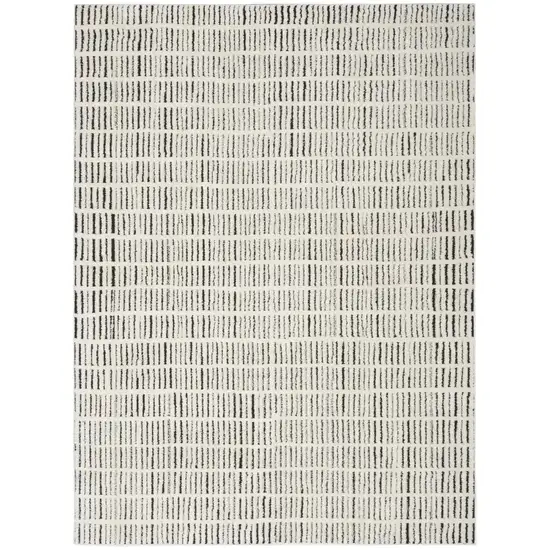White Geometric Area Rug Photo 2