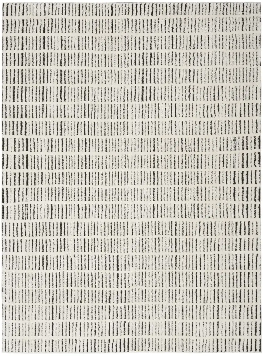 White Geometric Area Rug Photo 2