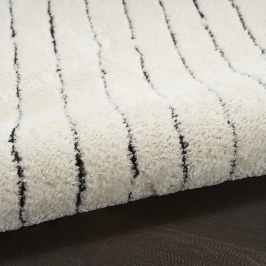 White Geometric Area Rug Photo 7