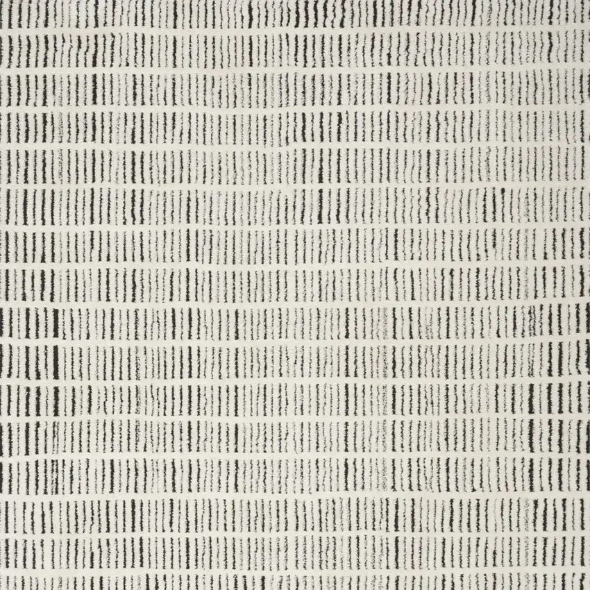 White Geometric Power Loom Area Rug Photo 9