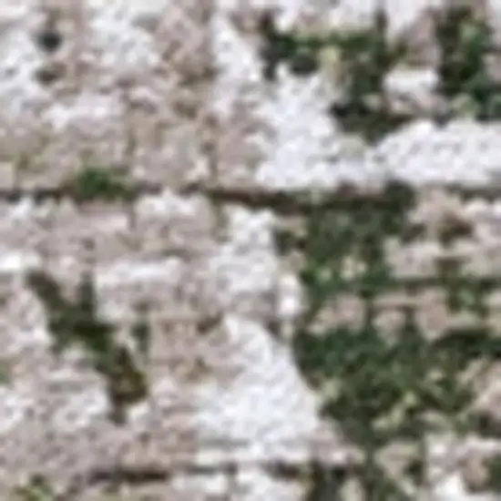 White Gray And Green Abstract Washable Area Rug With UV Protection Photo 2