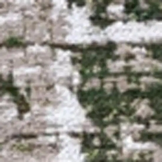 White Gray And Green Abstract Washable Area Rug With UV Protection Photo 3