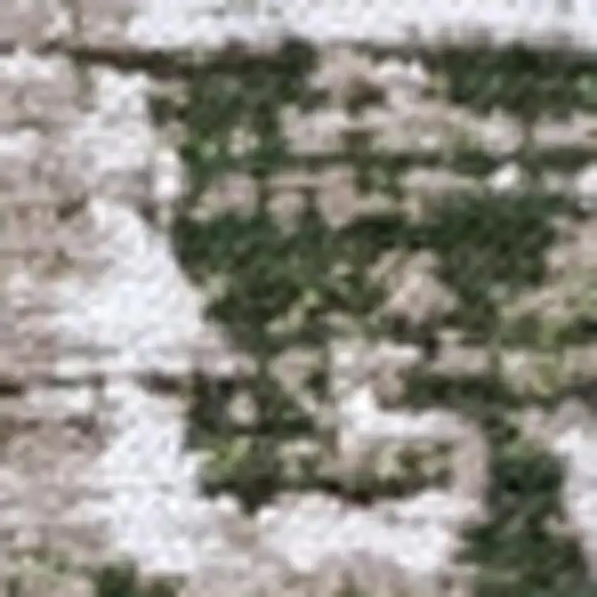 White Gray And Green Abstract Washable Area Rug With UV Protection Photo 3