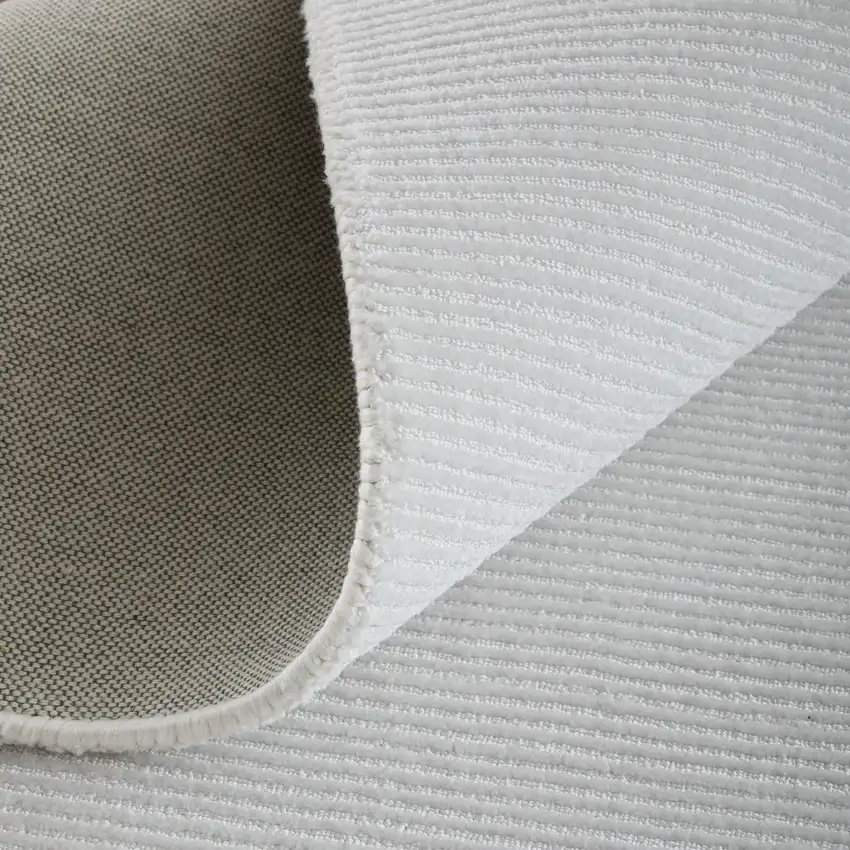 White Hand Woven Area Rug Photo 3