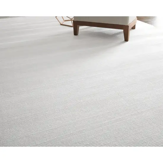 White Hand Woven Area Rug Photo 4