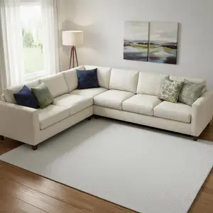 Photo of White Hand Woven Area Rug
