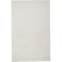 Photo of White Hand Woven Distressed Area Rug