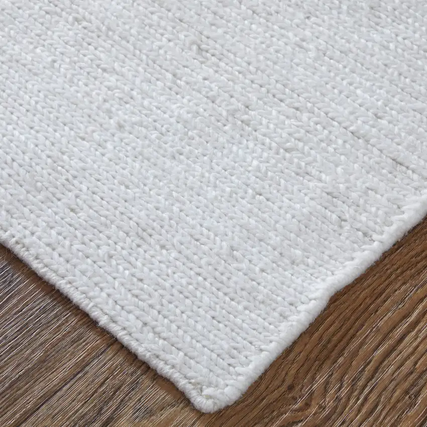 White Handmade Indoor Outdoor Area Rug Photo 5
