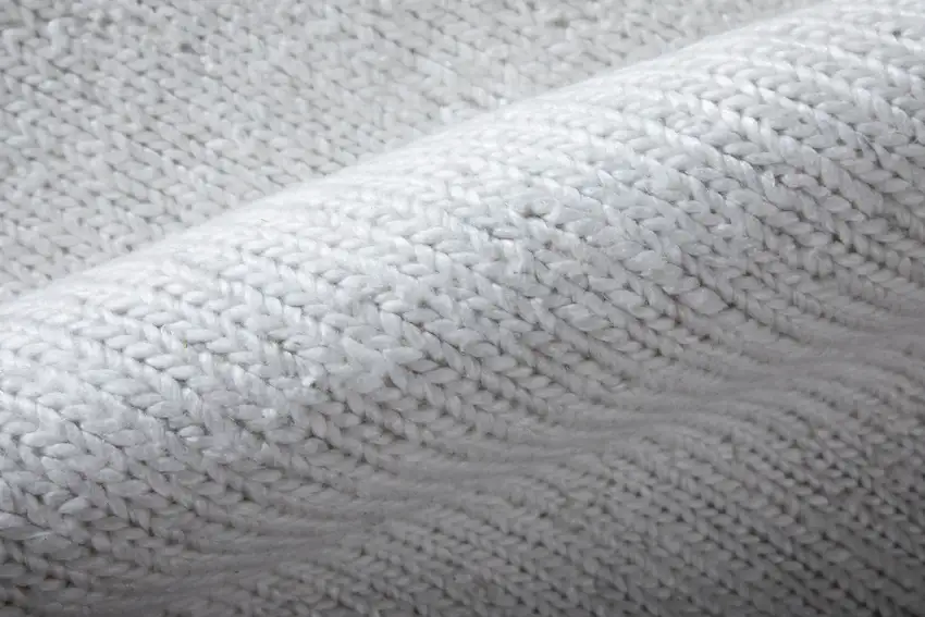 White Handmade Indoor Outdoor Area Rug Photo 6