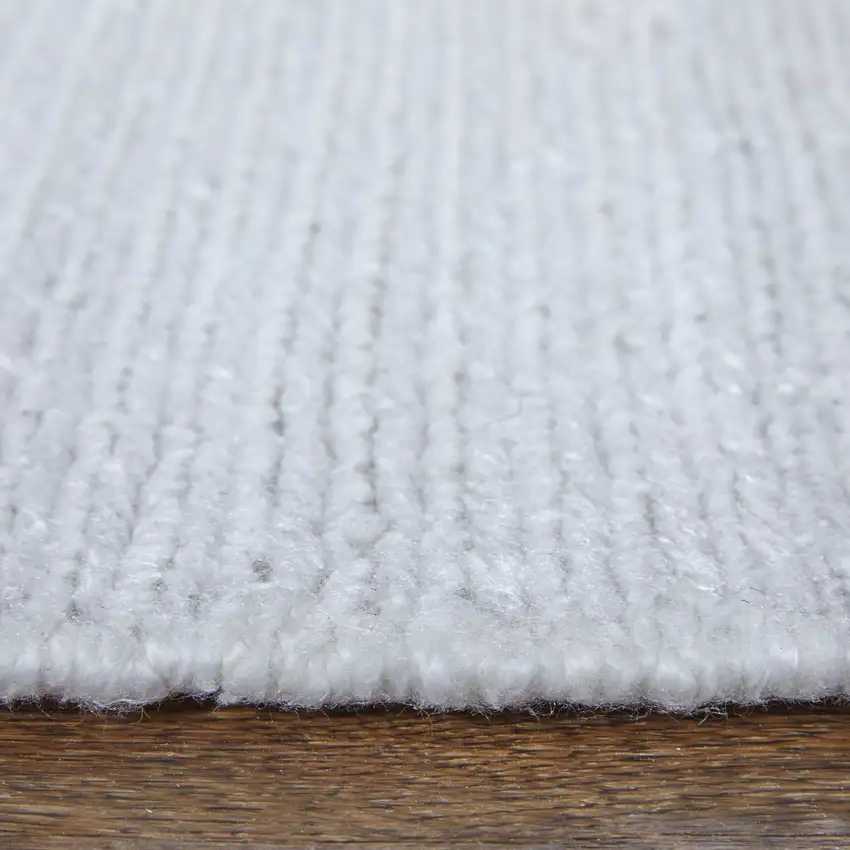 White Handmade Indoor Outdoor Area Rug Photo 9