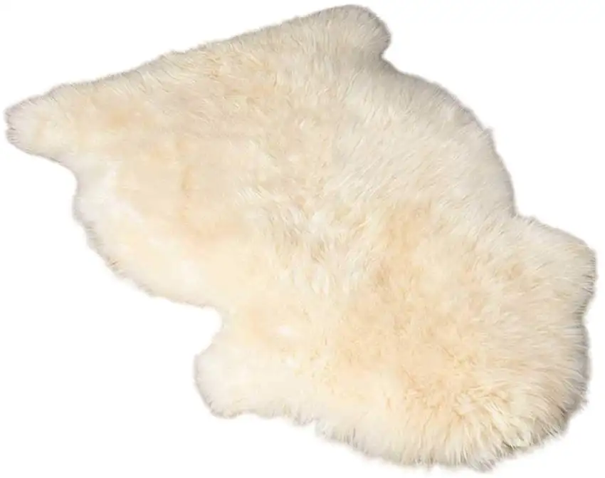 White Animal Print Area Rug Photo 1