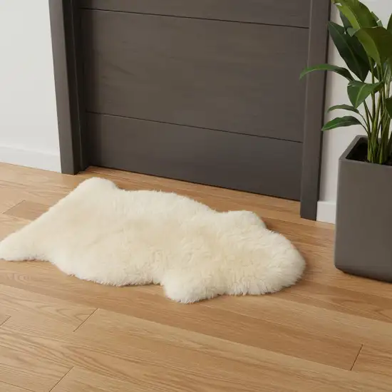 White Animal Print Area Rug Photo 1