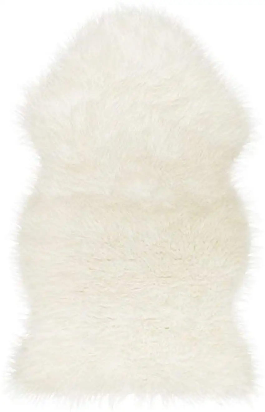 White Animal Print Area Rug Photo 3