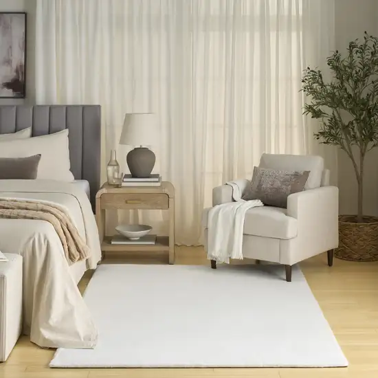White Non Skid Area Rug Photo 6