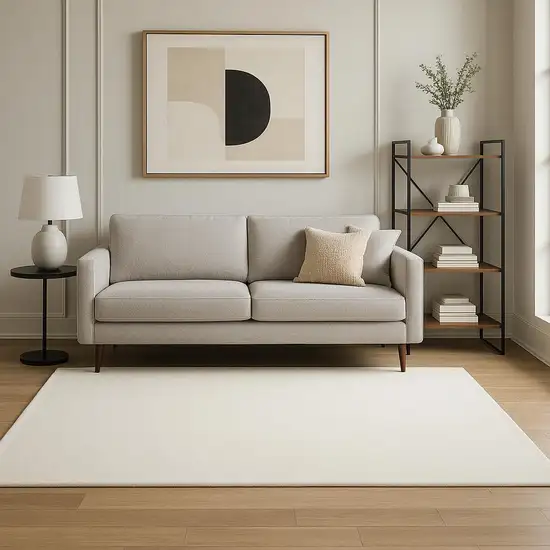 White Non Skid Area Rug Photo 1