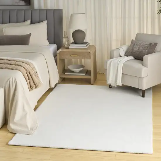 White Non Skid Area Rug Photo 4