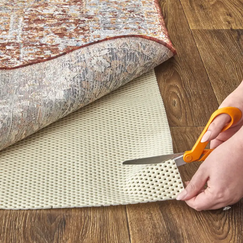 White Non Slip Rug Pad Photo 1